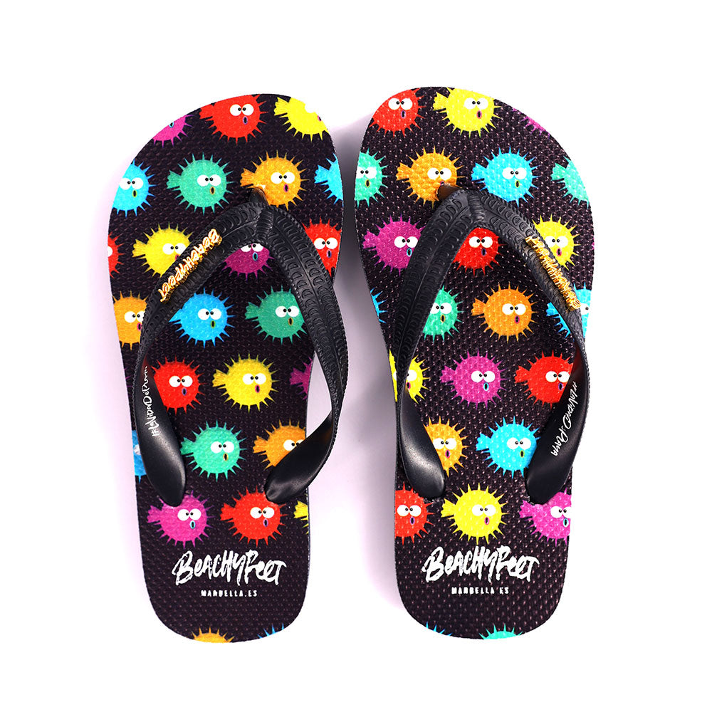 BeachyFeet - El Puffer Multi - Kids Flip Flops
