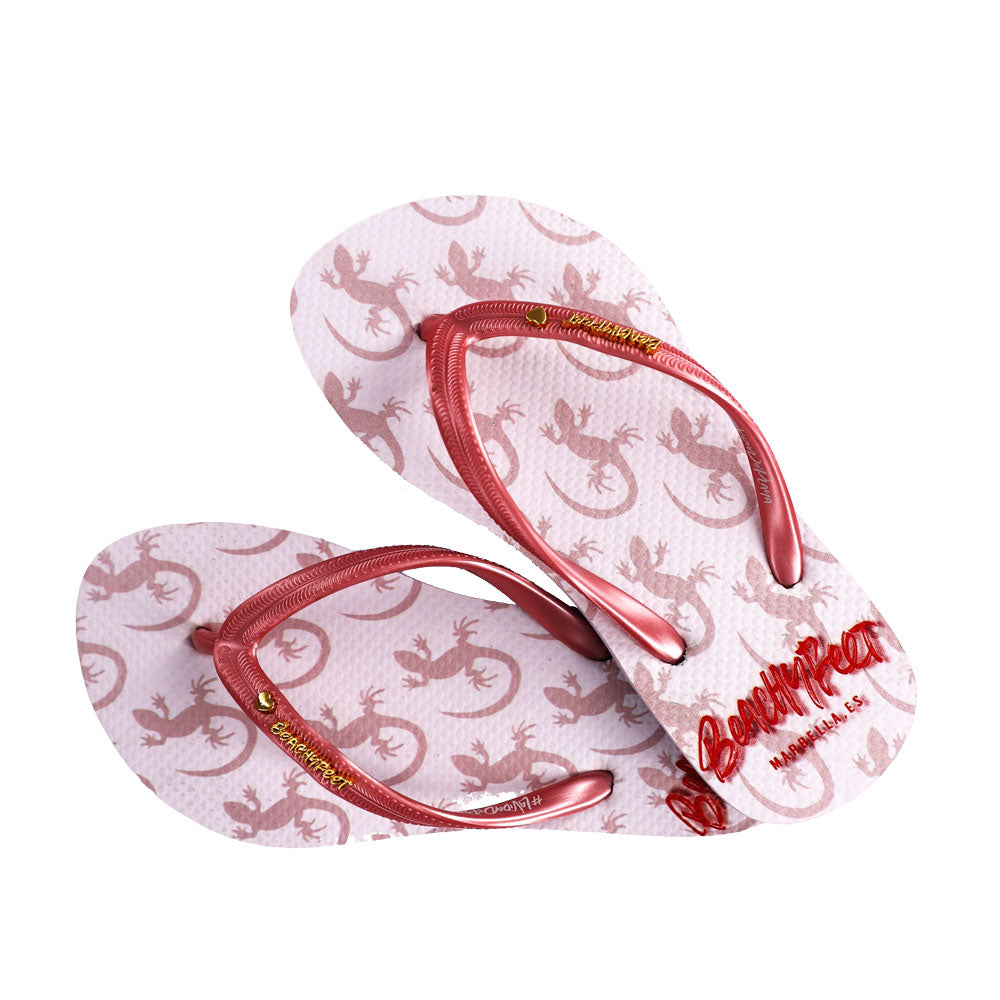 BeachyFeet - Gecko Blanco - Kids Flip Flops