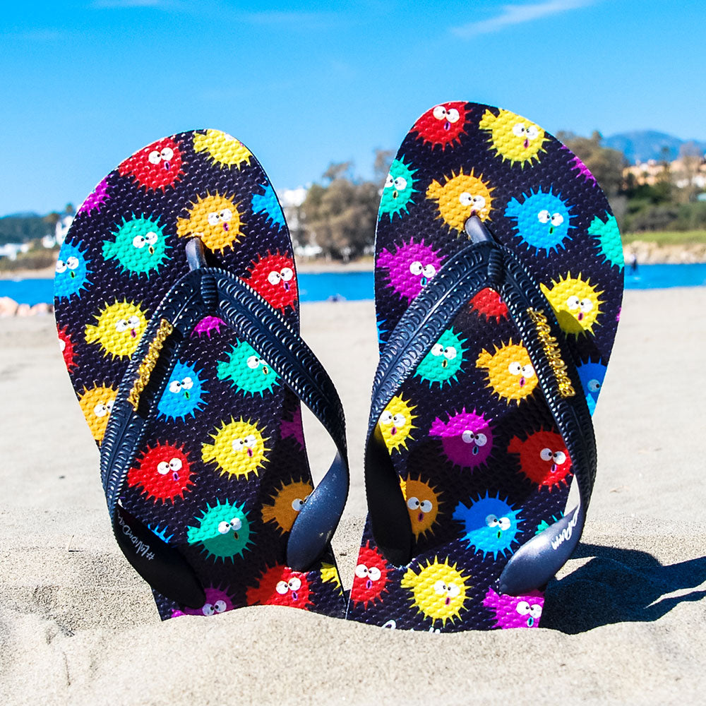 BeachyFeet - El Puffer Multi - Kids Flip Flops