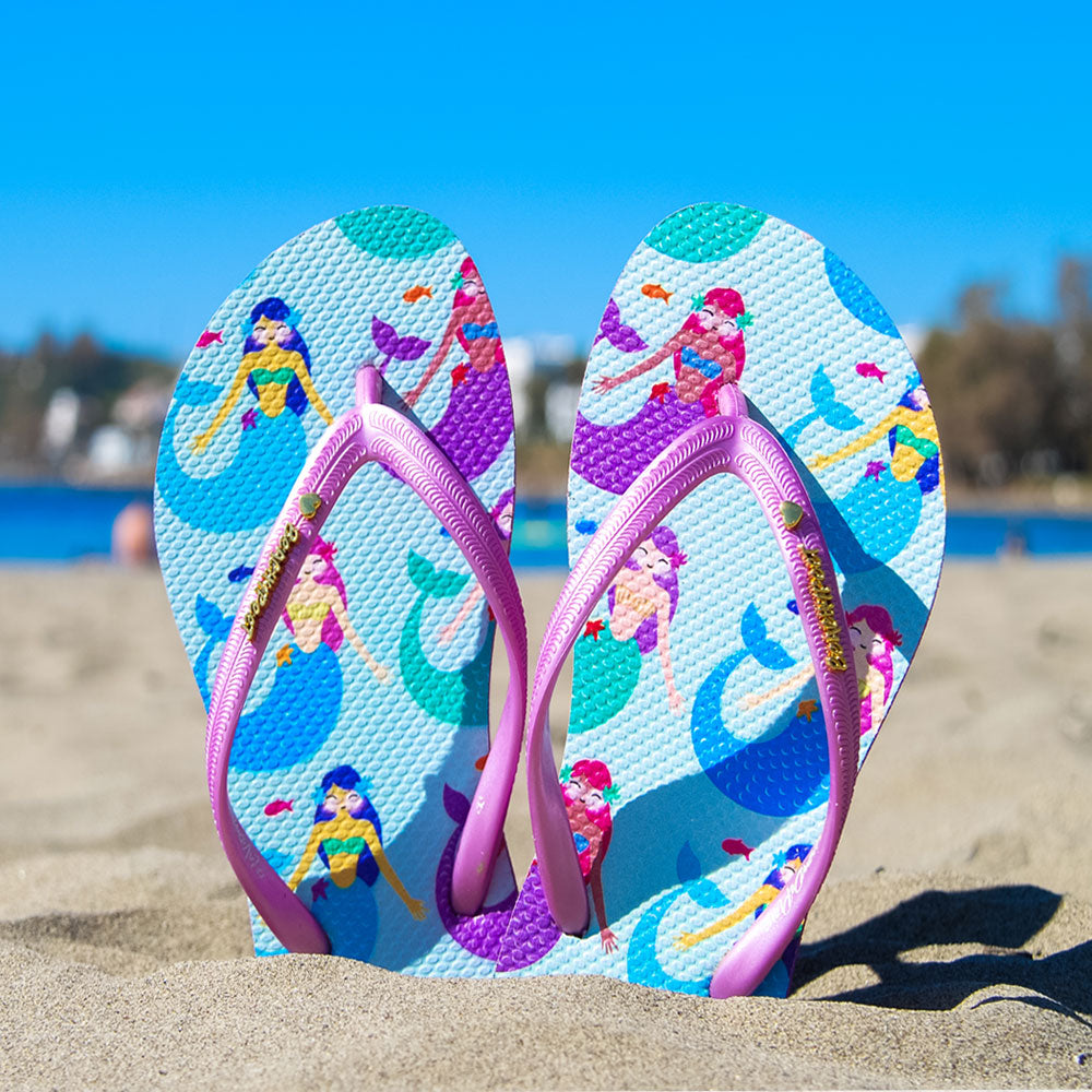 BeachyFeet - Maria Repetido - Kids Flip Flops