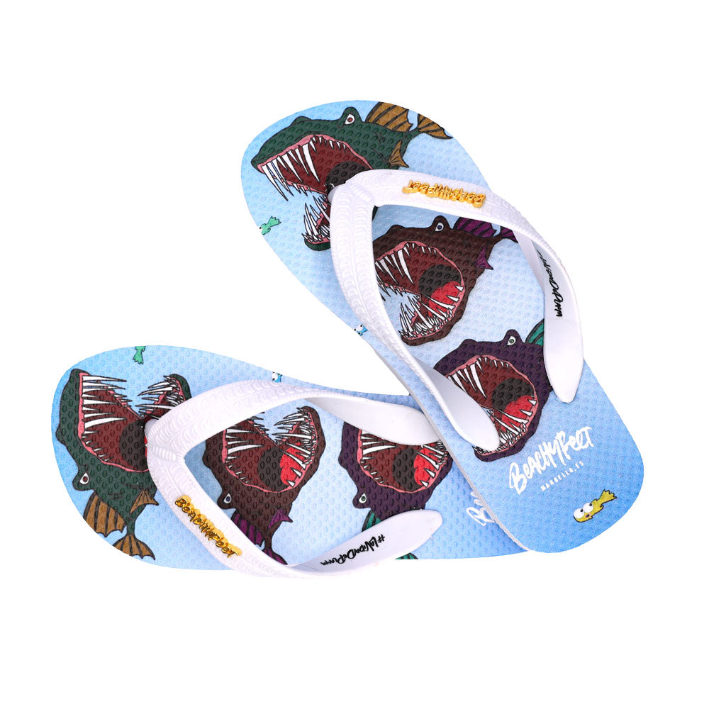 BeachyFeet - Veneno Del Mar- Kids Flip Flops