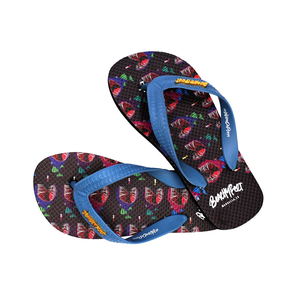 BeachyFeet - Veneno Repetido- Kids Flip Flops