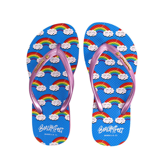 BeachyFeet - Arcoiris - Kids Flip Flops